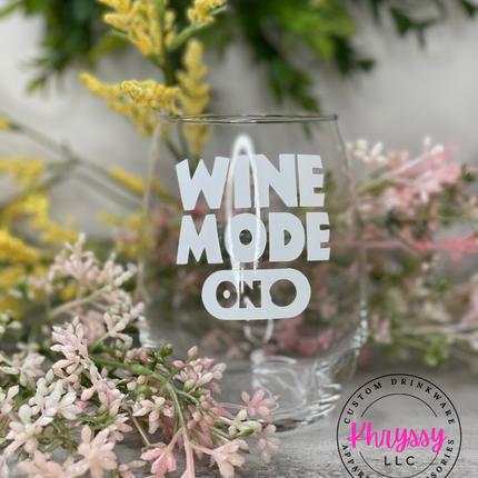 20.5oz Wine Mode on Stemless Wine Glass