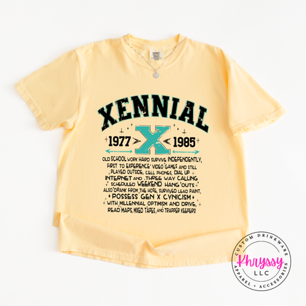 Xennial 1977 to 1985 Generational Humor Women's Tee