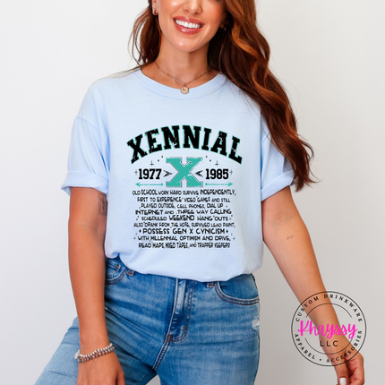 Xennial 1977 to 1985 Generational Humor Women's Tee
