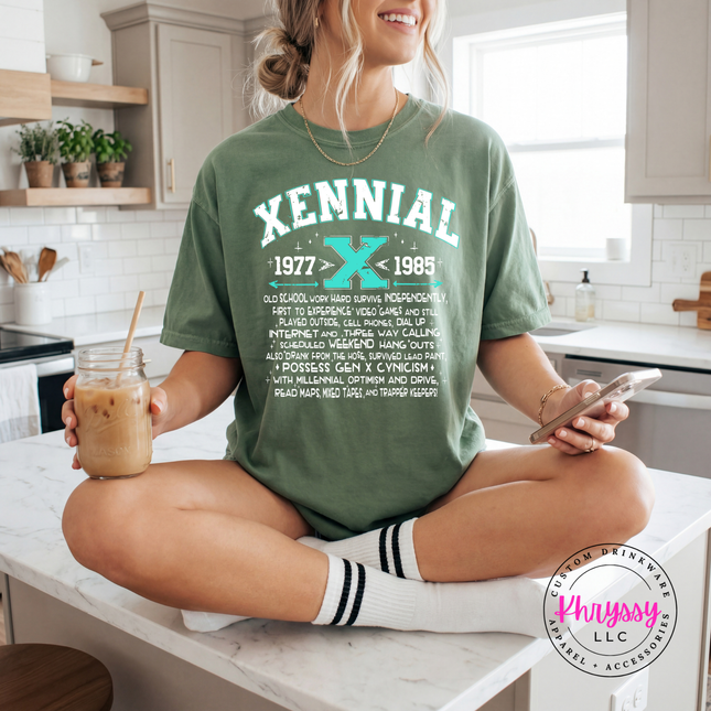 Xennial 1977 to 1985 Generational Humor Women's Tee