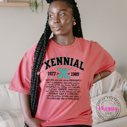 Xennial 1977 to 1985 Generational Humor Women's Tee