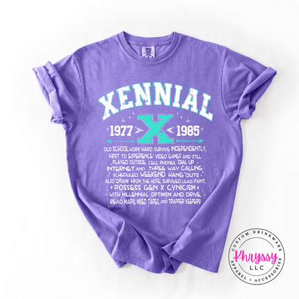 Xennial 1977 to 1985 Generational Humor Women's Tee