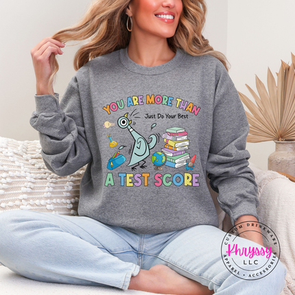 Scores Don't Define Them — Gildan Motivational Teacher Crewneck