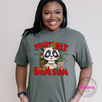 You're That Dim Sum Panda Graphic Tee for Foodies and Culture Lovers