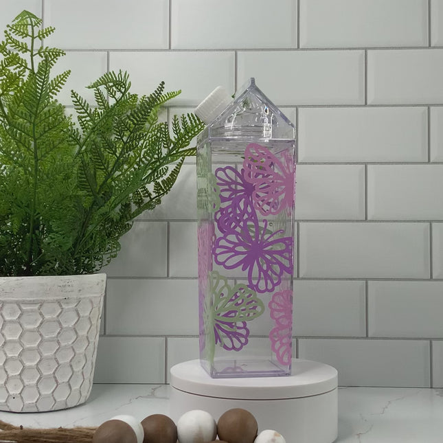 Butterflies in Spring Custom Water Bottle