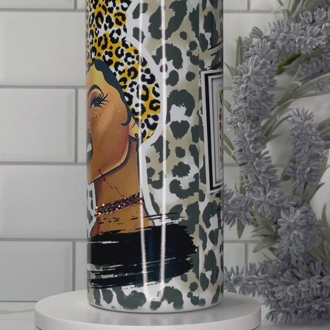 Dope Brown Girl Custom 20oz Tumbler with Straw