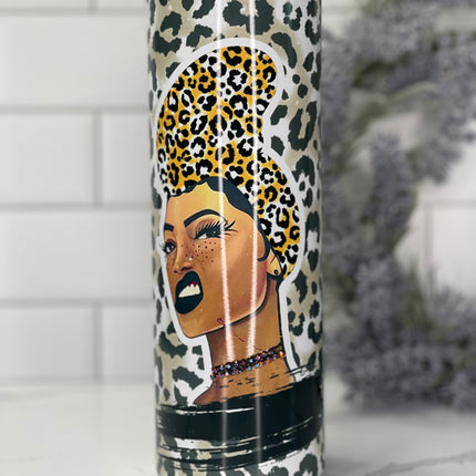 Dope Brown Girl Custom 20oz Tumbler with Straw