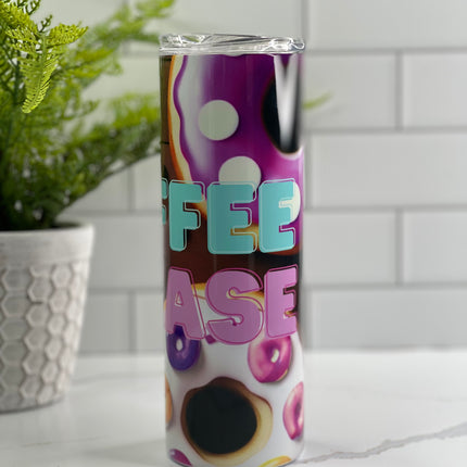 Coffee Please Custom 20oz Tumbler with Straw