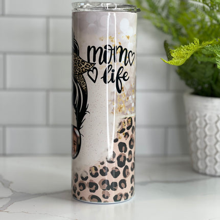 #MomLife Custom 20oz Tumbler with Straw