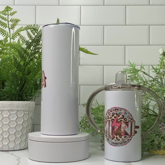 Mama and Mini White Rock Custom Tumbler Set